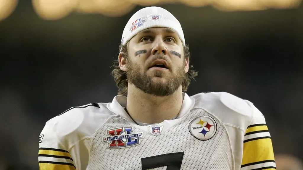 Ben Roethlisberger of the Pittsburgh Steelers during Super Bowl XL.