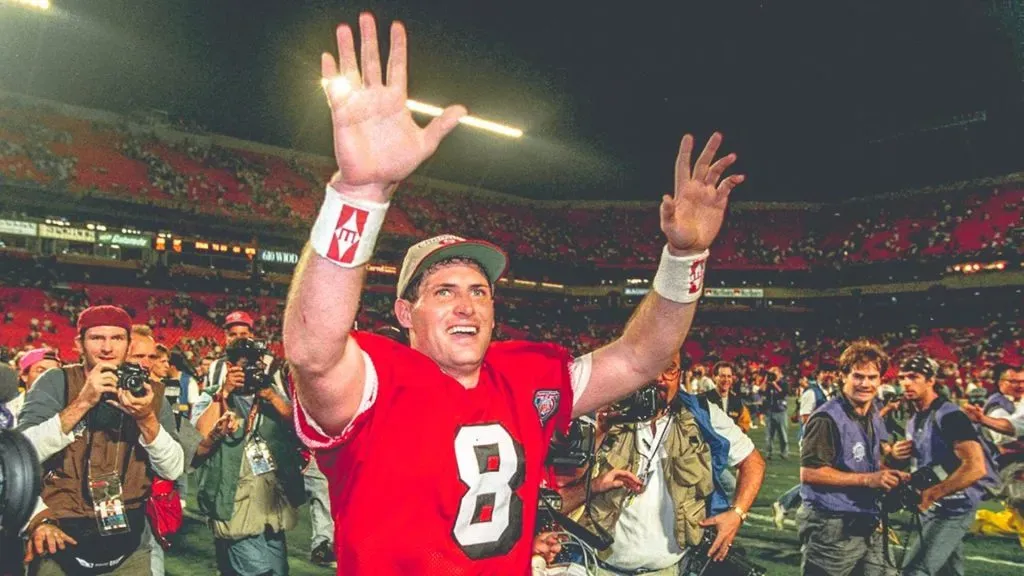 Steve Young got the monkey off his back, recording 6 TDs in the 49ers Super Bowl XXIX win.