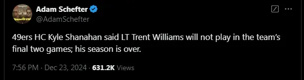 Trent Williams Injury