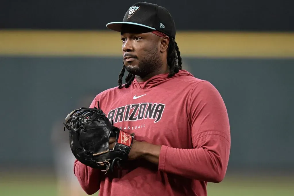 Josh Bell #36 of the Arizona Diamondbacks