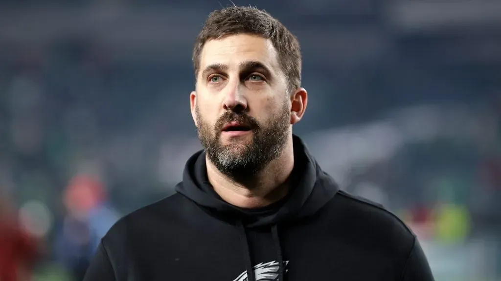 Head coach Nick Sirianni of the Philadelphia Eagles looks on after the 33-25 win against the New York Giants at Lincoln Financial Field on December 25, 2023.