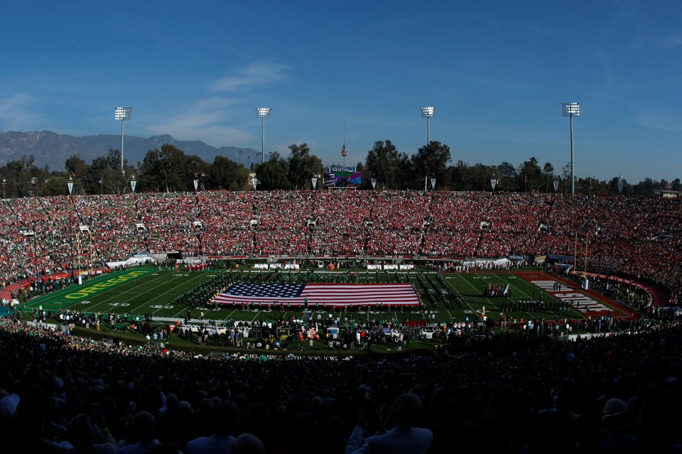 The Rose Bowl Stadium was once packed with over 90,000 fans ready to watch the legendary game on New Year's Day