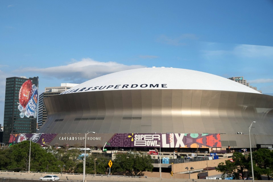 Caesars Superdome, site of Super Bowl LIX.